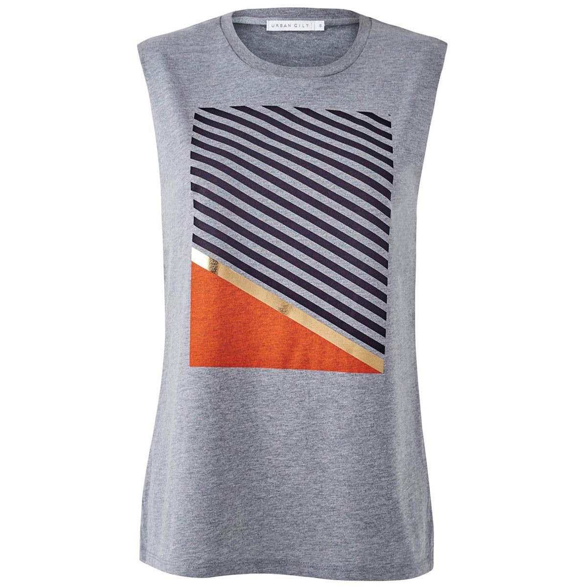 Ledbury Grey Chic Minimalist Style Top Front View