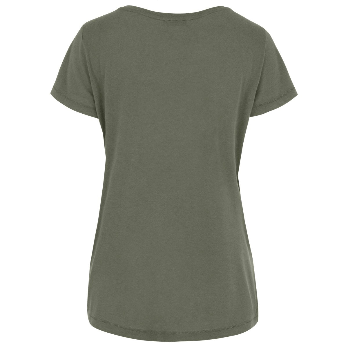 Ridley Khaki Chic Minimalist Style X T-shirt Front View