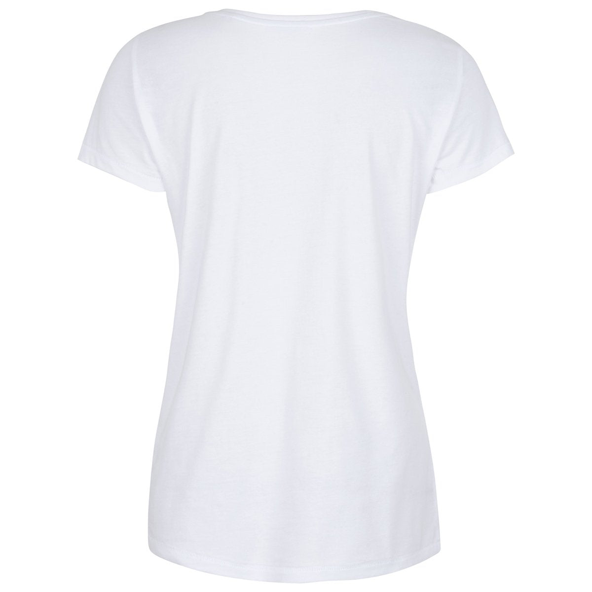 Ridley White Chic Minimalist Style X T-shirt Back View