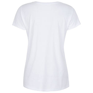 Ridley White Chic Minimalist Style X T-shirt Back View