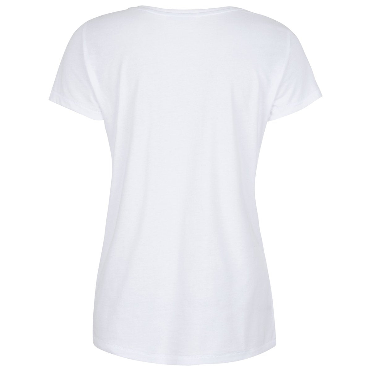 Draycott White Abstract Squares Print T-shirt Back View